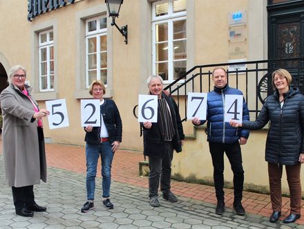 v.l.n.r.: Christiane Mollenhauer, Simone Grawe, Gerhard Töller, Karsten Grosser und Monika Schnellhammer