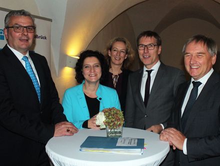 v.l.n.r.: Hans-Joachim Lenke, Dr. Carola Reimann, Dr. Dorothee Kellermann von Schele, Friedemann Pannen, Gerhard Töller 