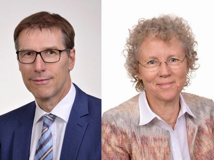 Friedemann Pannen, theologischer Geschäftsführer der Diakonie Osnabrück Stadt und Land und Sabine Weber, Geschäftsführung Altenhilfe 