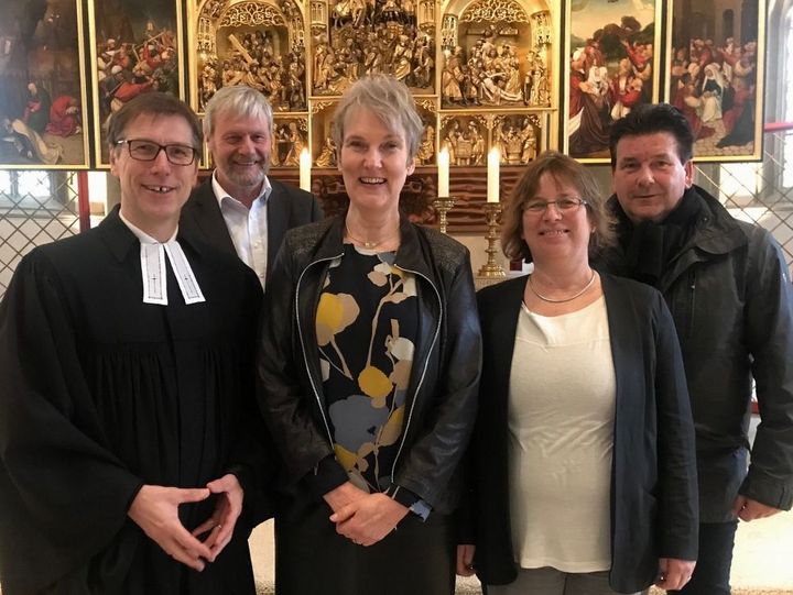„Danke“ sagten neben Friedemann Pannen auch die Geschäftsführer Hinrich Haake und Heiko Grube und Einrichtungsleiterin Ulrike Sensse: 