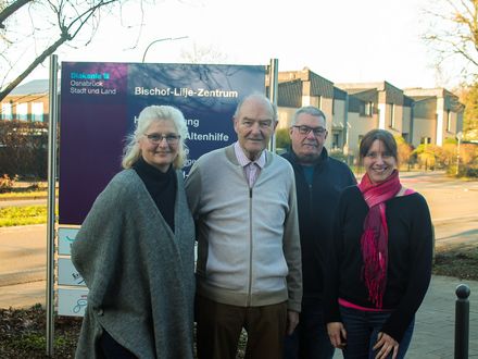 v.l.n.r. Maria Wermke, Herbert Sommerfeld, Jörg-Martin Rossow, Frauke Eidecker