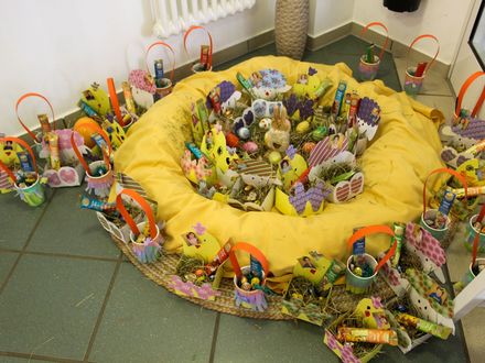 Gefülltes Osternest in der Kita Sonnenblume
