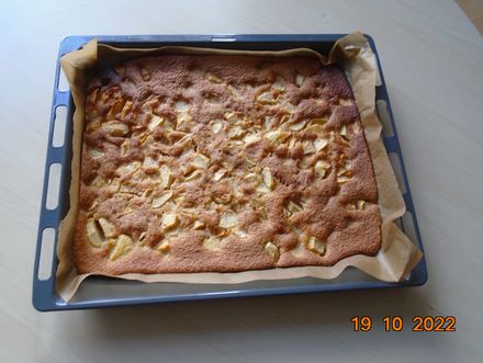 selbstgebackener Apfelkuchen
